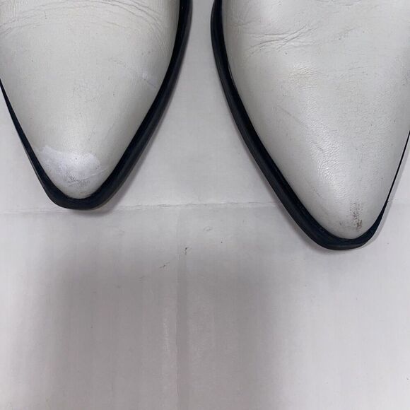 ALDO Women's Shoes Drerissa Leather Pointed Toe Ankle Cowboy White 7.5 - Picture 5 of 7